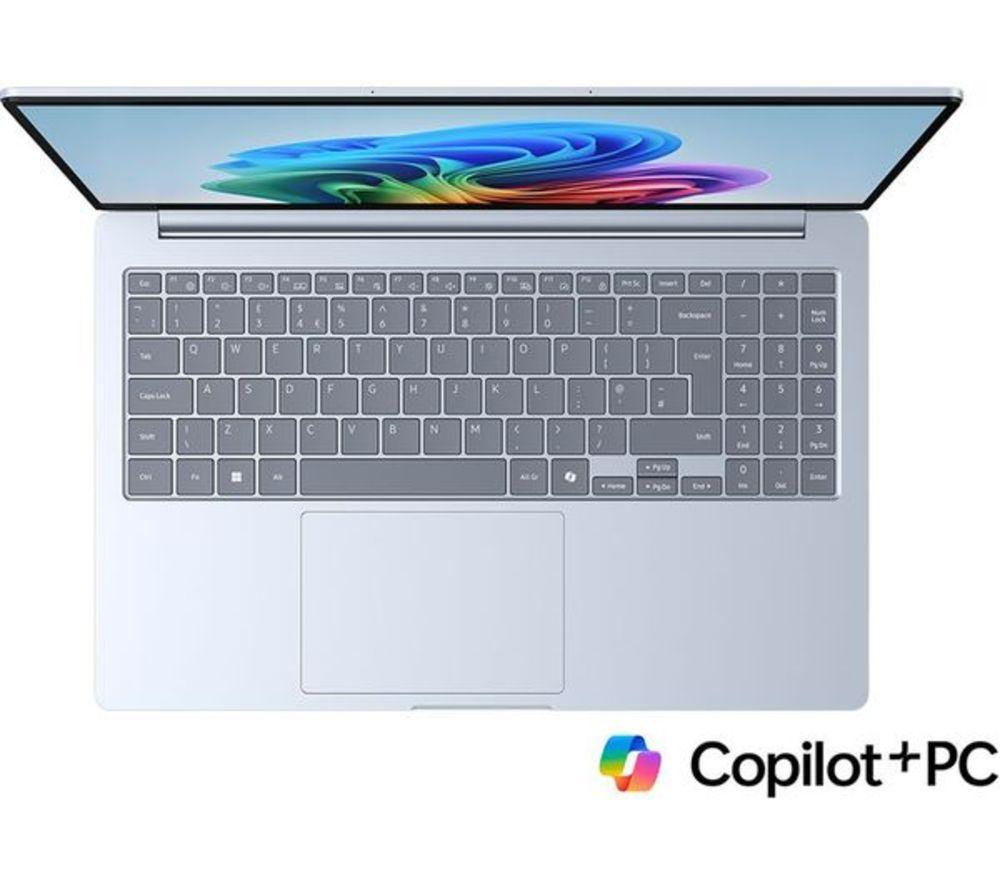 SAMSUNG Galaxy Book4 Edge 15.6" Refurbished Laptop, Copilot+ PC - Snapdragon X Plus, 256 GB SSD, Sapphire Blue (Very Good Condition) image number 2 of 12