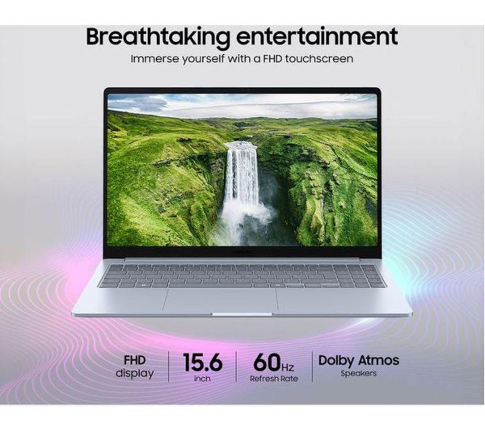 SAMSUNG Galaxy Book4 Edge 15.6" Refurbished Laptop, Copilot+ PC - Snapdragon X Plus, 256 GB SSD, Sapphire Blue (Very Good Condition) image number 7 of 12