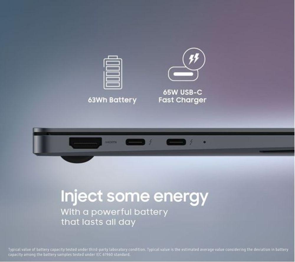 SAMSUNG Galaxy Book4 Pro 14" Refurbished Laptop - Intel&reg; Core&trade; Ultra 7, 1 TB SSD, Grey (Excellent Condition) image number 7 of 13