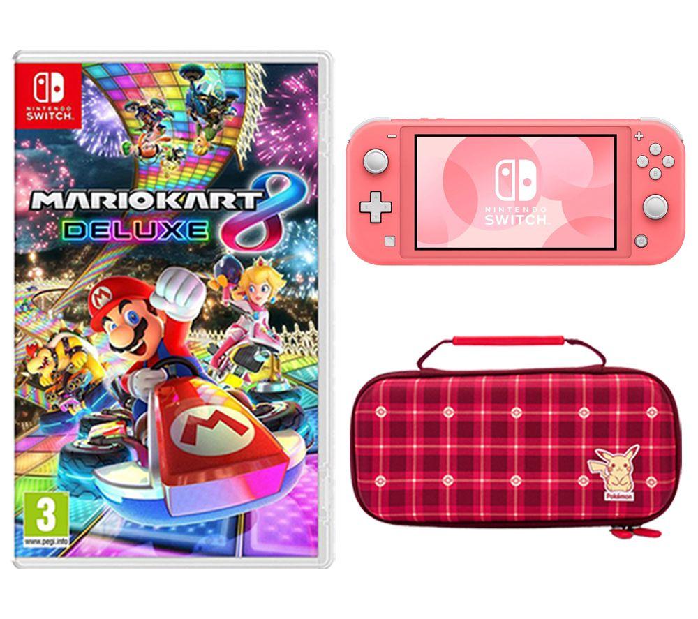 Switch lite high quality with case bundle