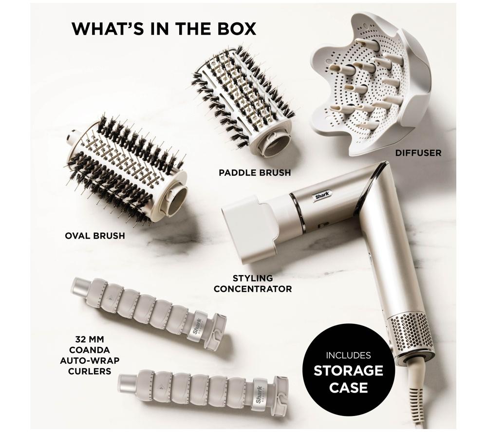SHARK FlexStyle HD446SLUK 5-in-1 Air Styler & Hair Dryer &ndash; Stone image number 11 of 11