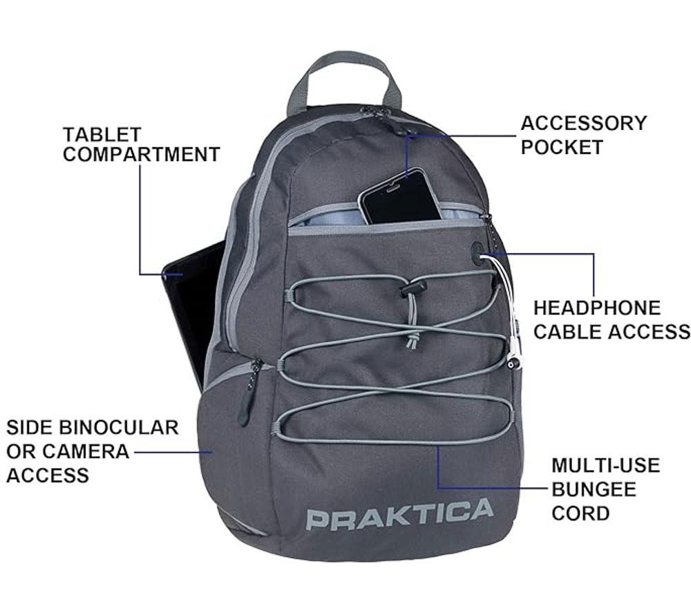 PRAKTICA All Weather Backpack - Grey image number 5 of 5