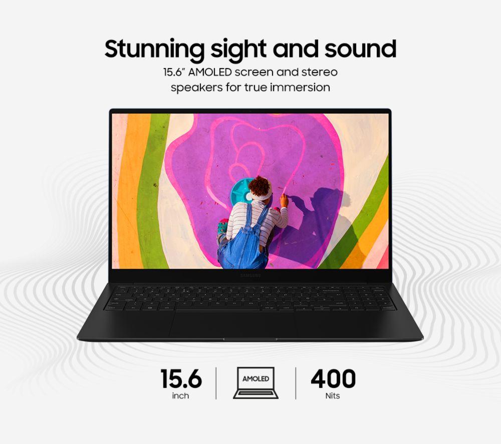 SAMSUNG Galaxy 15.6" Refurbished Chromebook Plus - Intel&reg; Core&trade; 5, 256 GB UFS, Neptune Blue (Excellent Condition) image number 7 of 12