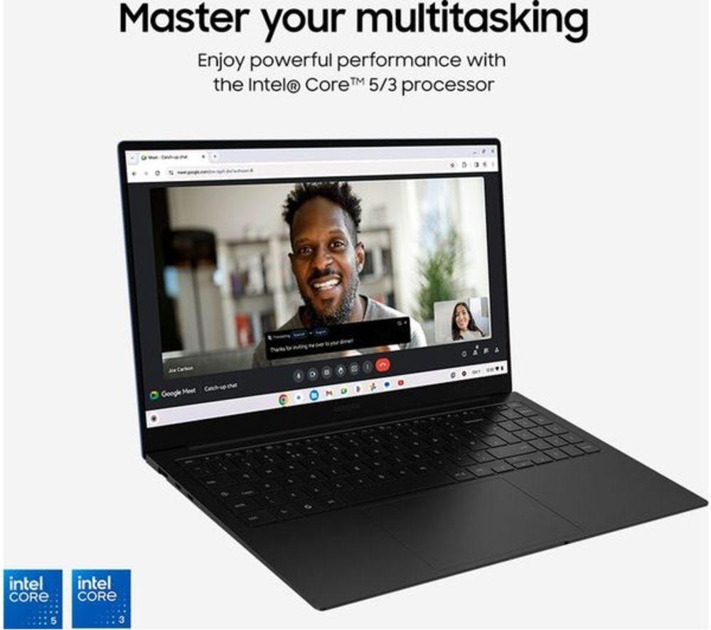 SAMSUNG Galaxy 15.6" Refurbished Chromebook Plus - Intel&reg; Core&trade; 5, 256 GB UFS, Neptune Blue (Very Good Condition) image number 9 of 23