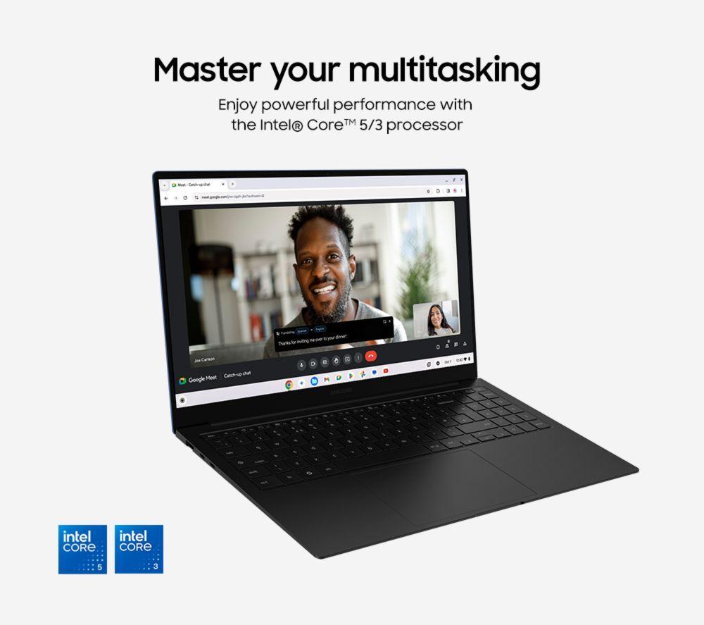 SAMSUNG Galaxy 15.6" Refurbished Chromebook Plus - Intel&reg; Core&trade; 5, 256 GB UFS, Neptune Blue (Very Good Condition) image number 15 of 23