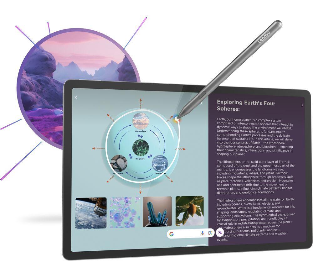 LENOVO Idea Tab Pro 12.7" Tablet - 256 GB, Luna Grey image number 6 of 9