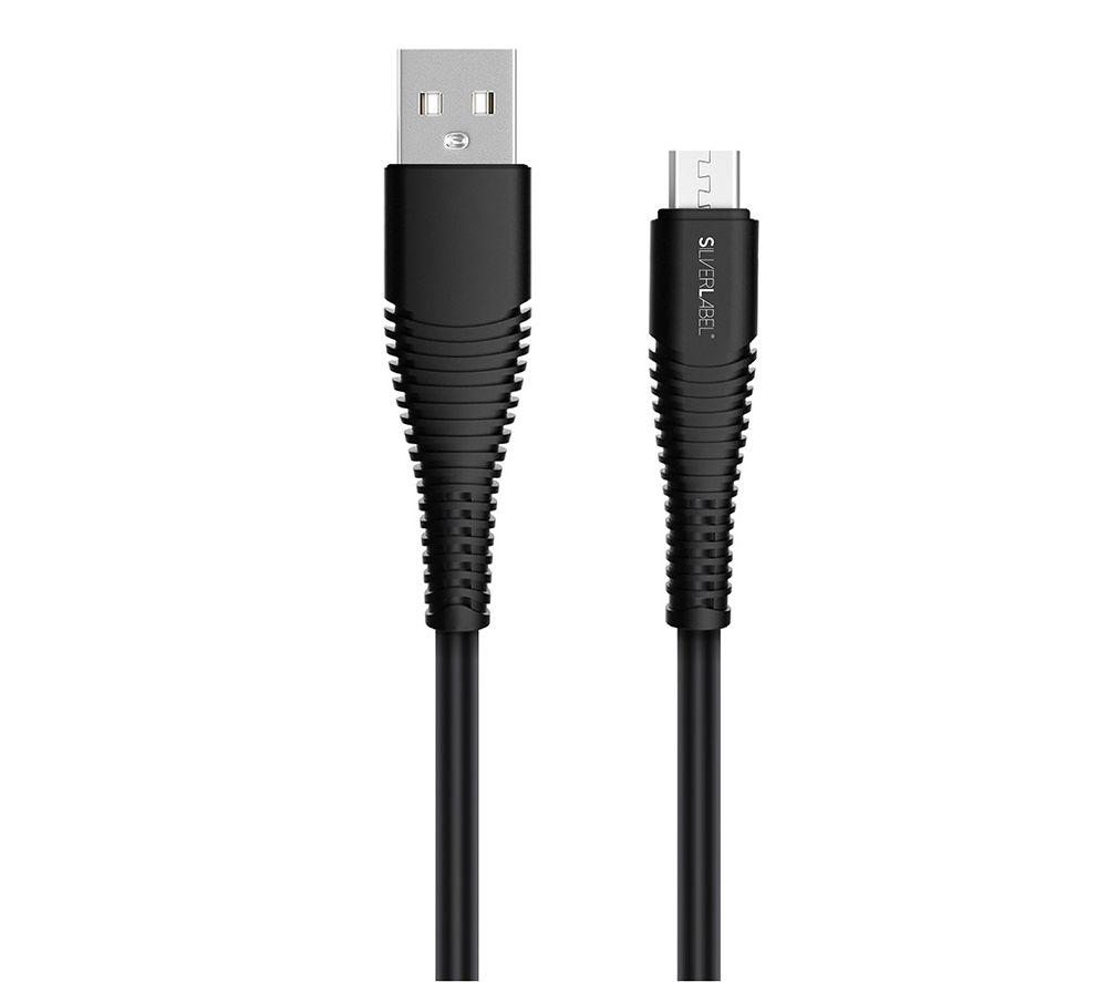Micro Usb Cable 1M Black Silverlabel - Image 4