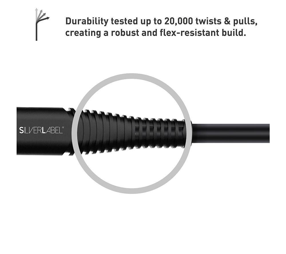 SILVERLABEL Micro USB to USB-A Cable - 1 m, Black image number 5 of 7