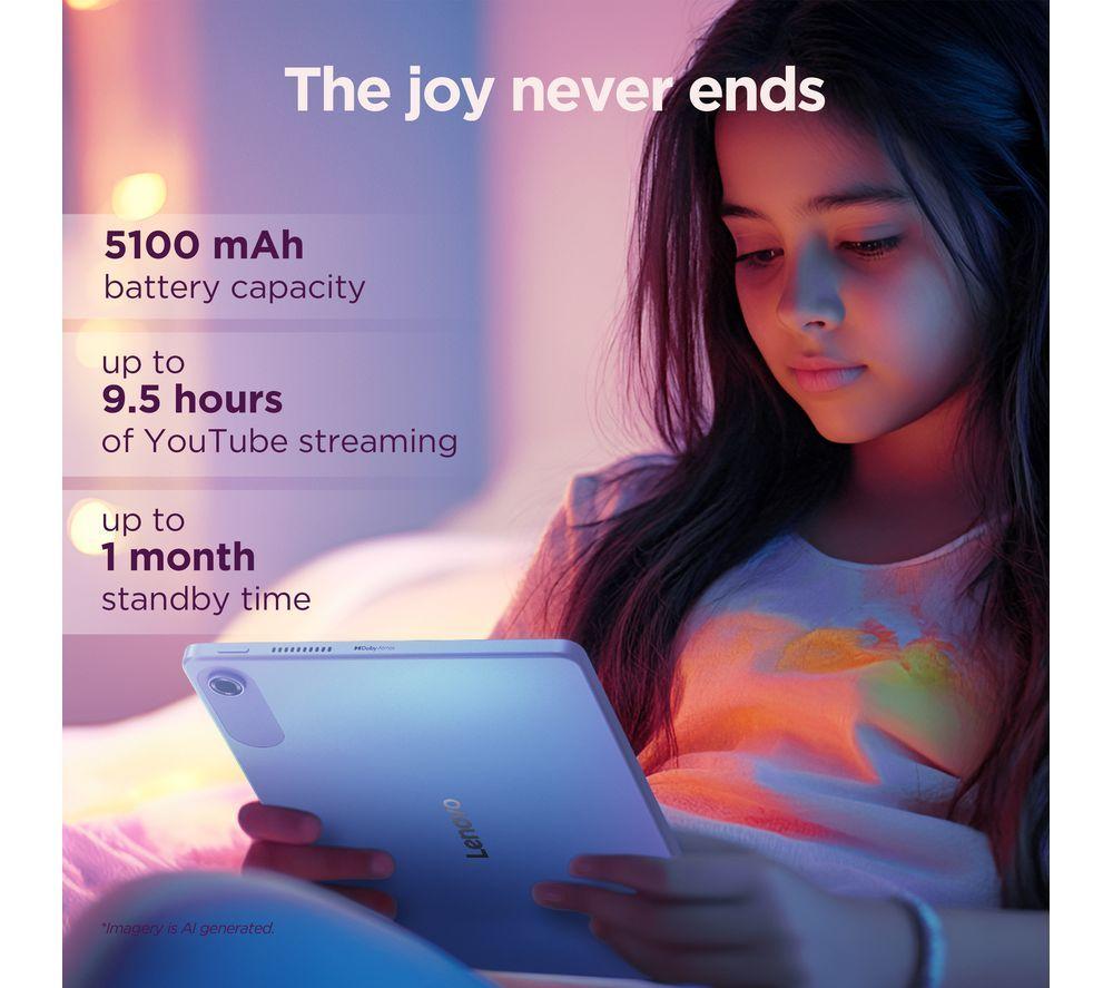LENOVO Tab 10.1" Tablet - 64 GB, Luna Grey image number 6 of 12