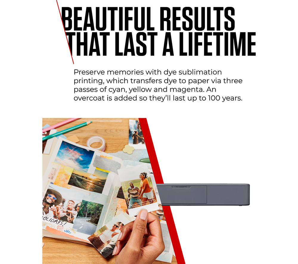 CANON SELPHY QX20 Portable Colour Photo Wireless Printer - Dark Grey image number 7 of 10