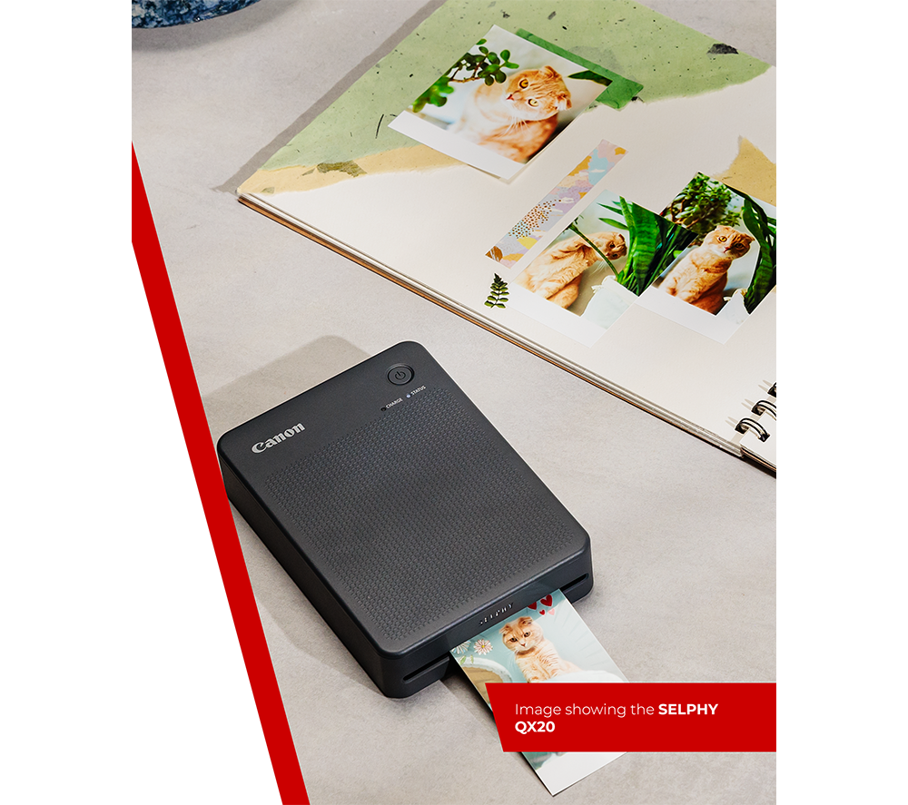 CANON SELPHY QX20 Portable Colour Photo Wireless Printer - Dark Grey image number 10 of 10
