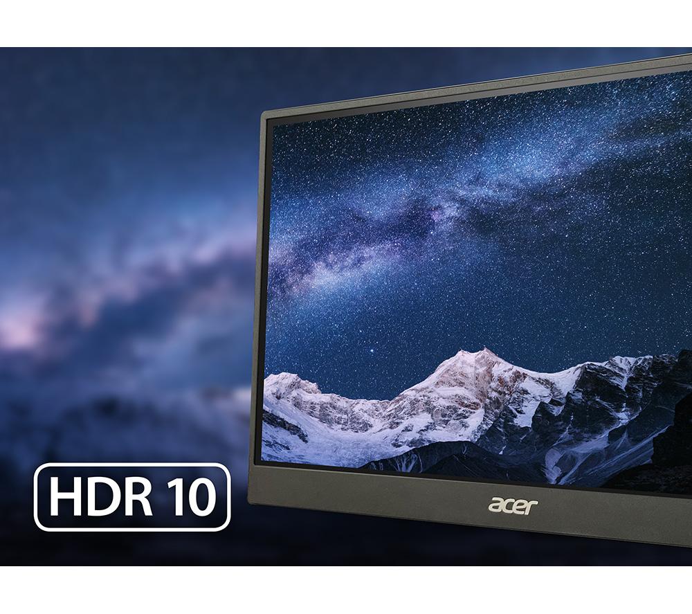 ACER PM161QB1 Full HD 15.6" IPS LCD Portable Monitor - Black image number 5 of 10