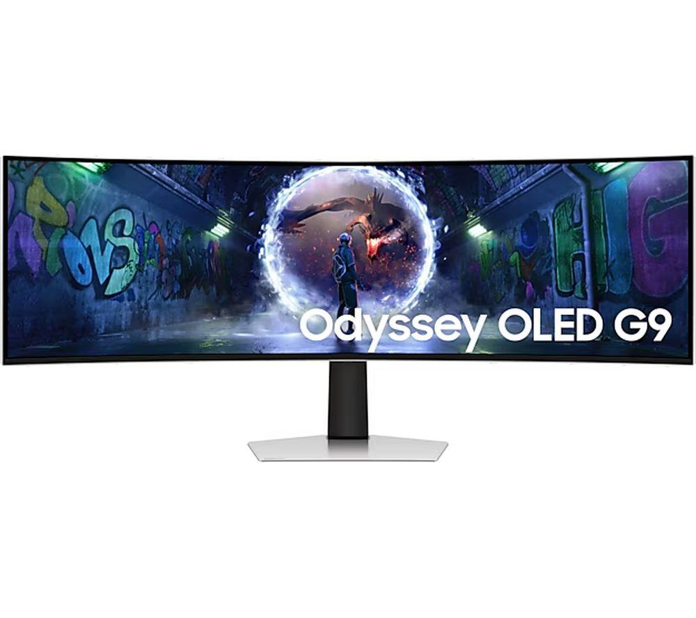 SAMSUNG Odyssey G9 LS49DG934SUXXU Dual Quad HD 49inch Curved OLED Gaming Monitor - Silver