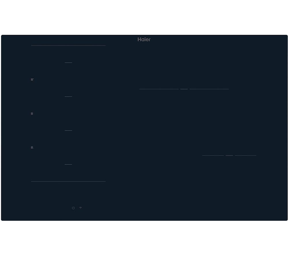 HAIER HAMTB86IRCS 80 cm Electric Induction Hob – Black, Black