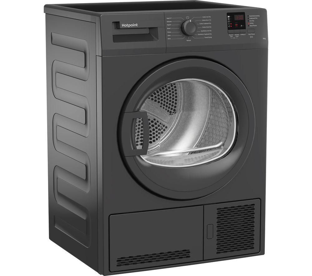 HOTPOINT C HD C92 GGGD UK 9 kg Condenser Tumble Dryer - Graphite image number 2 of 7