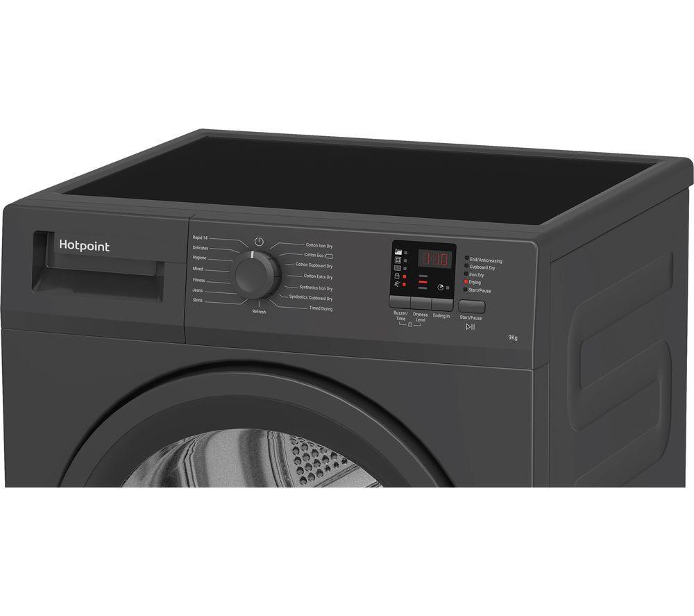 HOTPOINT C HD C92 GGGD UK 9 kg Condenser Tumble Dryer - Graphite image number 5 of 7