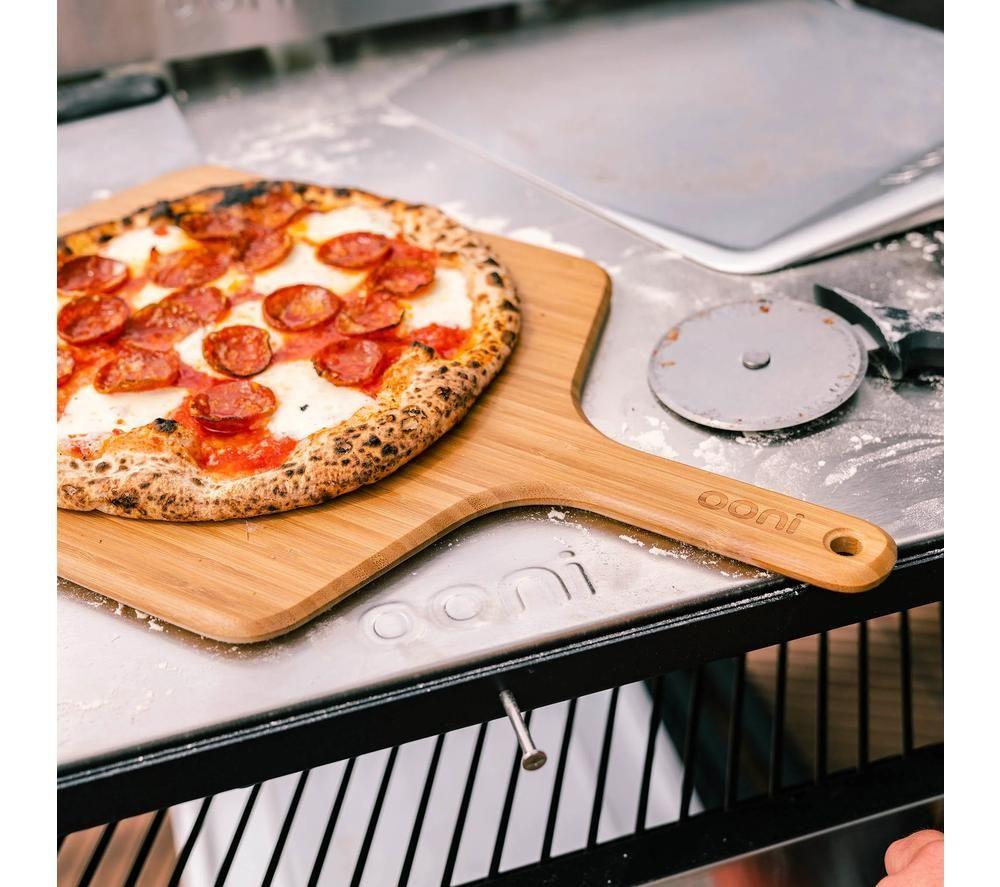 OONI 12" Bamboo Pizza Peel & Serving Board image number 3 of 6