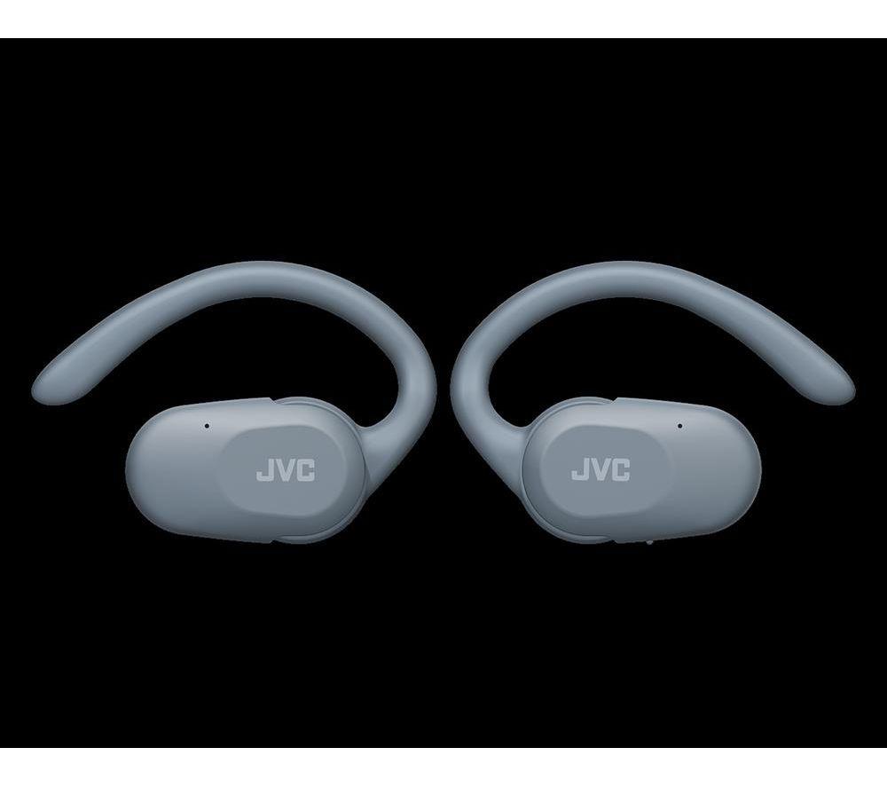 JVC Nearphones HA-NP40T-A-U Wireless Bluetooth Sports Earbuds - Blue image number 4 of 10