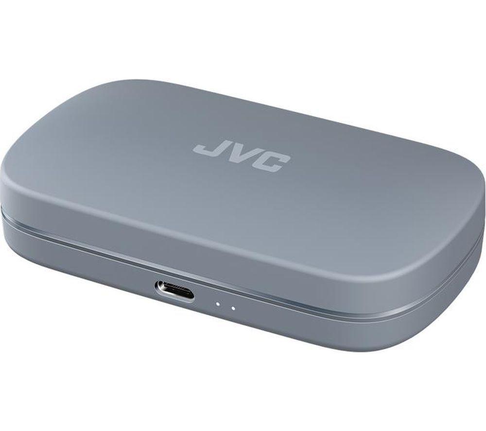 JVC Nearphones HA-NP40T-A-U Wireless Bluetooth Sports Earbuds - Blue image number 10 of 10