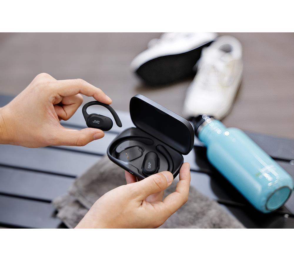 JVC Nearphones HA NP40T Wireless Bluetooth Sports Earbuds - Black image number 8 of 11