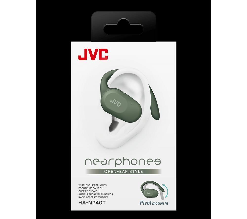 JVC Nearphone HA-NP40T-G-U Wireless Open Ear Buds - Green image number 6 of 11