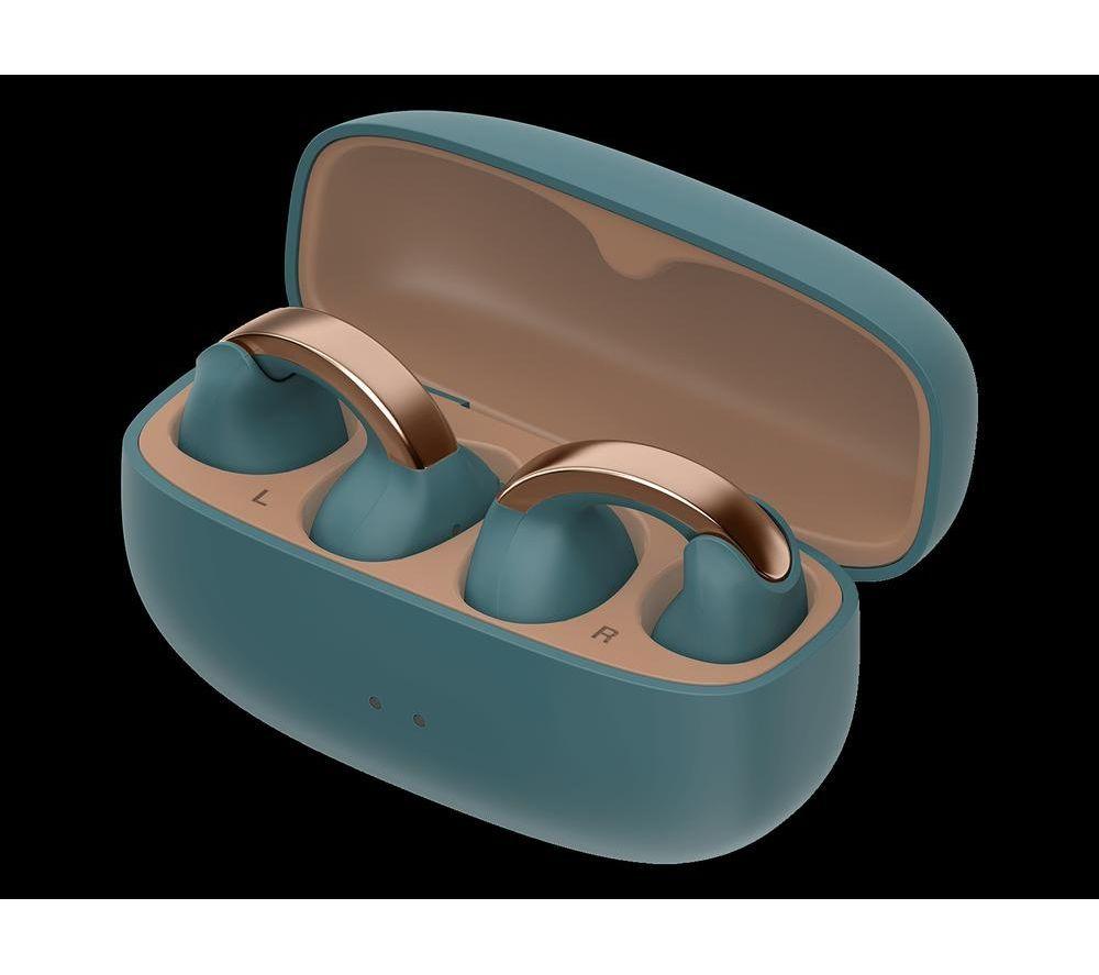 JVC Nearphones HA NP1T-A Wireless Bluetooth Sports Earbuds - Blue image number 4 of 9