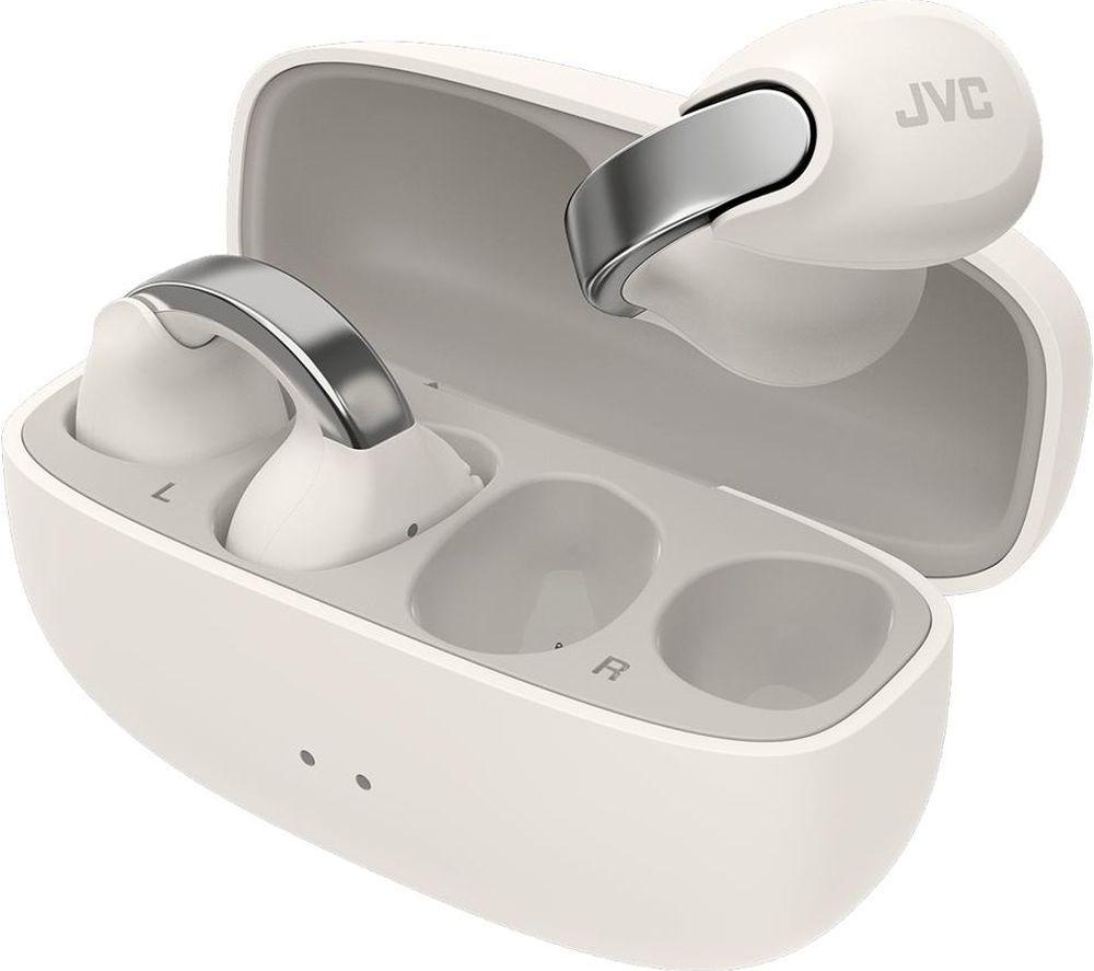 JVC HA-NP1T-W-U Wireless Bluetooth Sports Earbuds - White image number 2 of 6