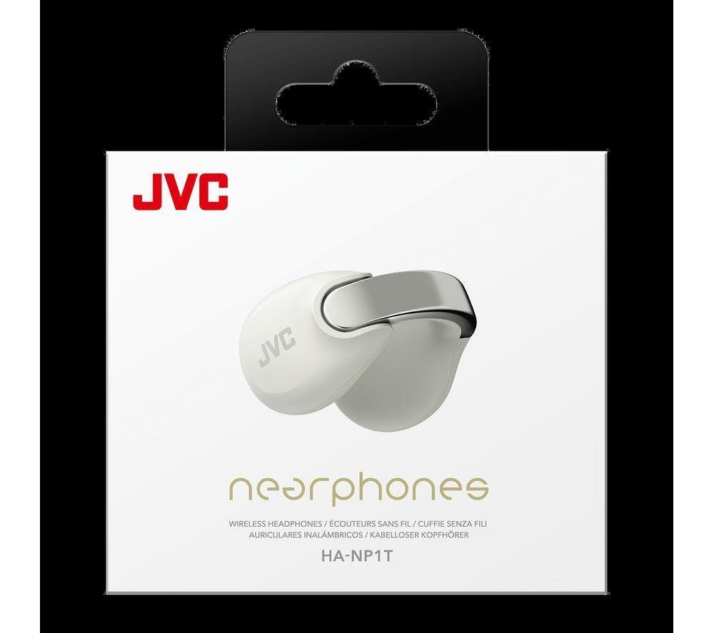 JVC HA-NP1T-W-U Wireless Bluetooth Sports Earbuds - White image number 5 of 6