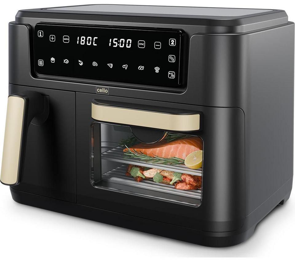 CELLO Dual Zone AF901A-BK Air Fryer - Ash Black