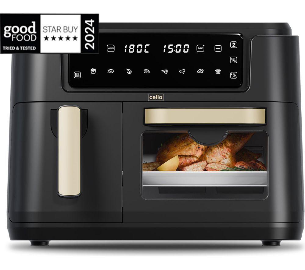 CELLO Dual Zone AF901A-BK Air Fryer - Ash Black image number 2 of 3