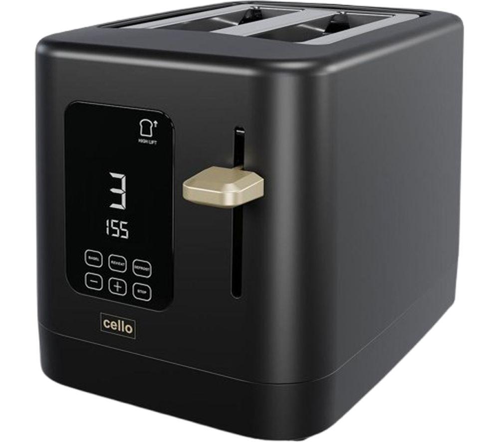 CELLO TR185-BK 2-Slice Toaster - Black image number 2 of 4