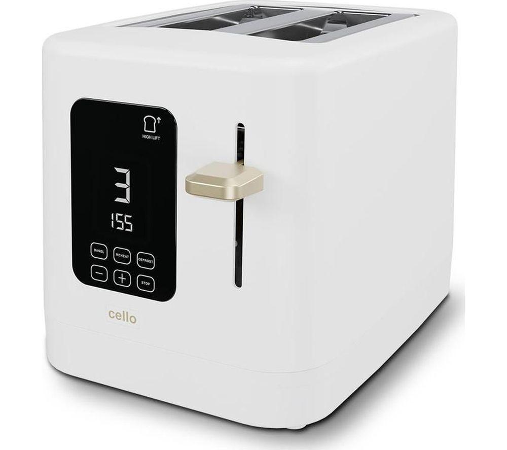 CELLO TR185-WH 2-Slice Toaster - White image number 2 of 4