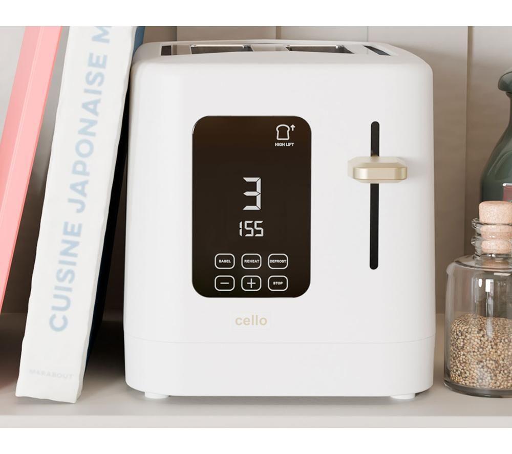 CELLO TR185-WH 2-Slice Toaster - White image number 3 of 4