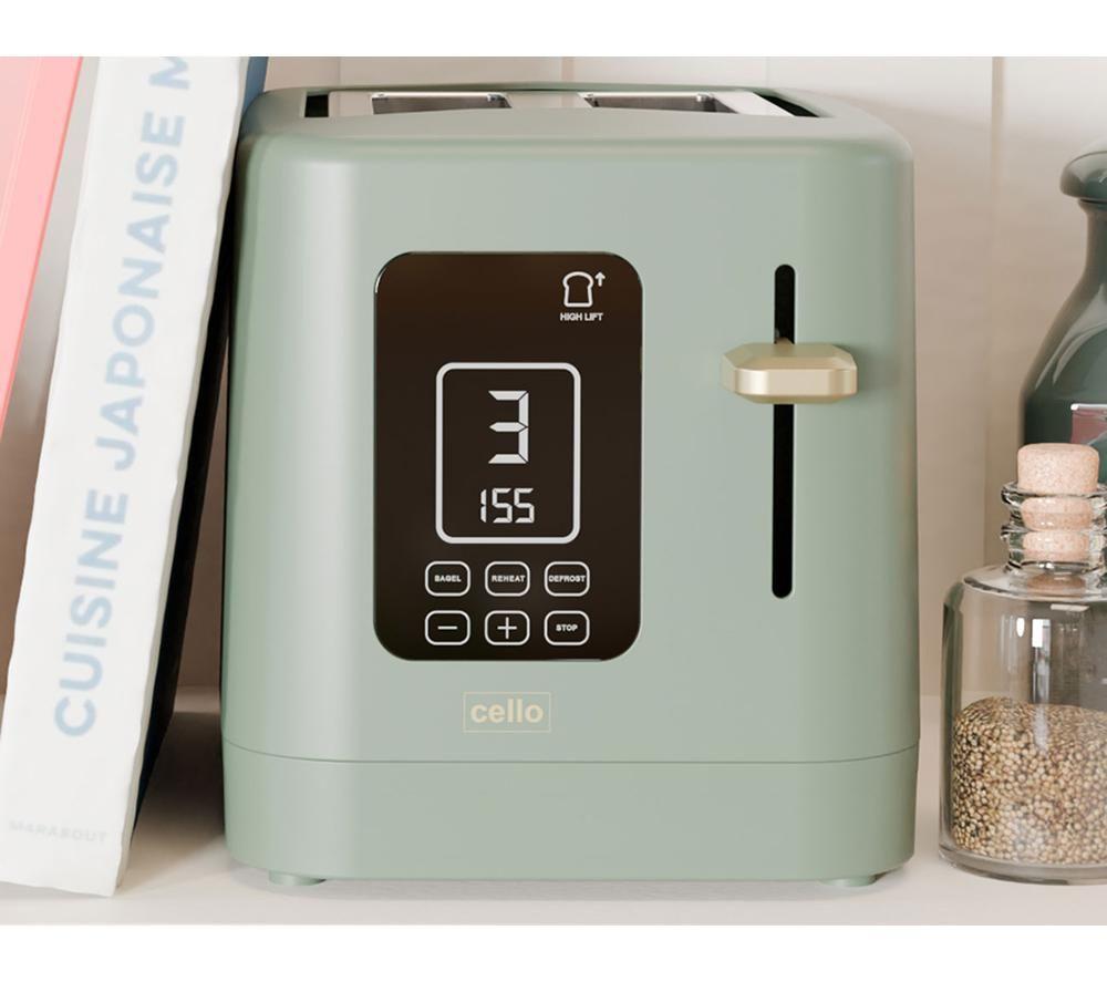 CELLO TR185-GR 2-Slice Toaster - Green image number 3 of 4