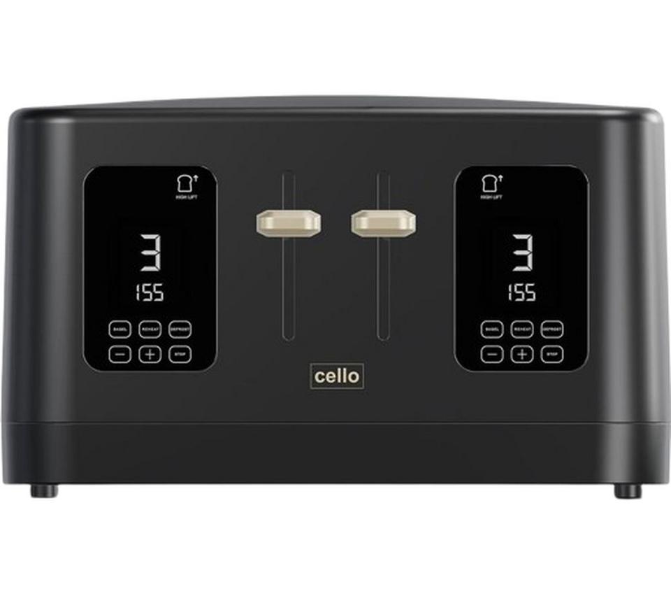 CELLO TR186-BK 4-Slice Toaster - Black