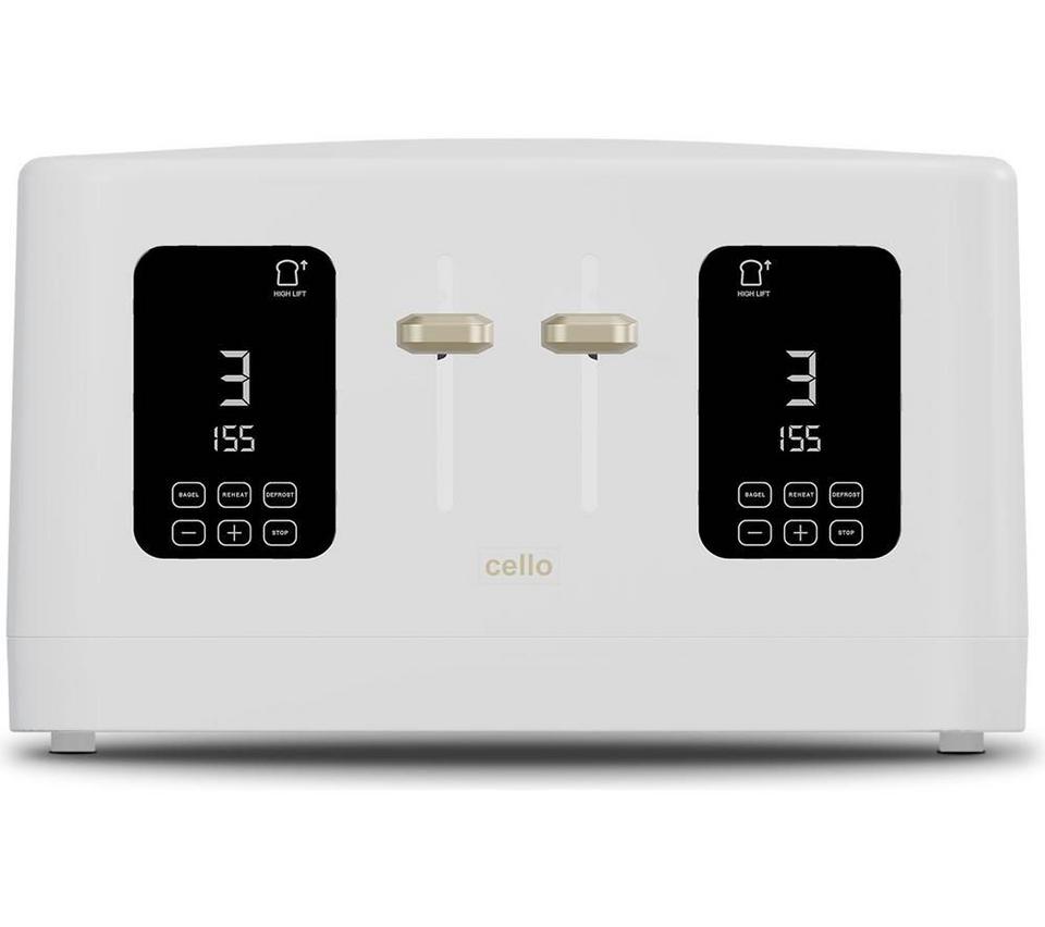 CELLO TR186-WH 4-Slice Toaster - White