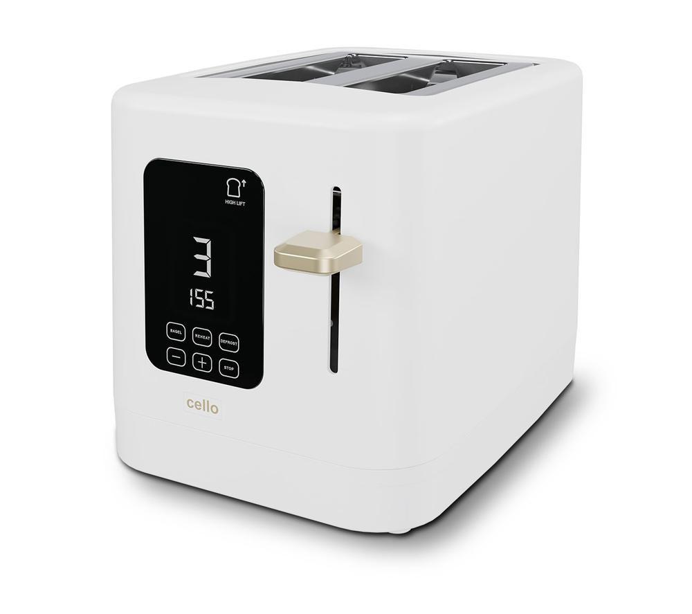 CELLO TR186-WH 4-Slice Toaster - White image number 2 of 5