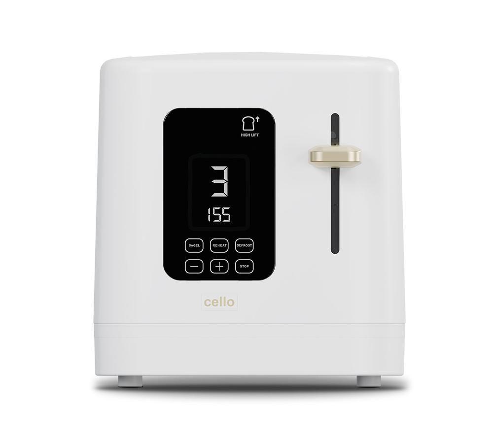 CELLO TR186-WH 4-Slice Toaster - White image number 3 of 5