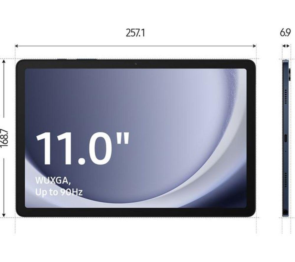SAMSUNG Galaxy Tab A9+ 11" Refurbished Tablet - 64 GB, Navy (Excellent Condition) image number 3 of 10