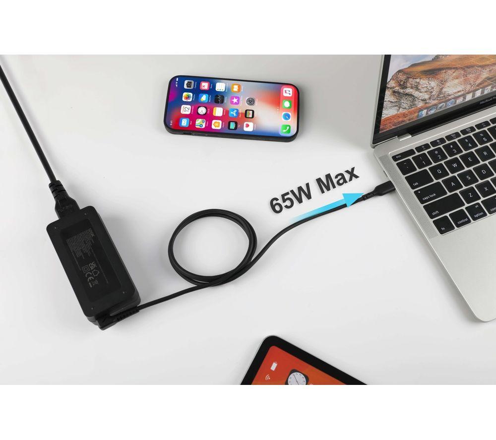 LOGIK LTC65W25C 65 W Laptop USB Charger - 1 m image number 2 of 4