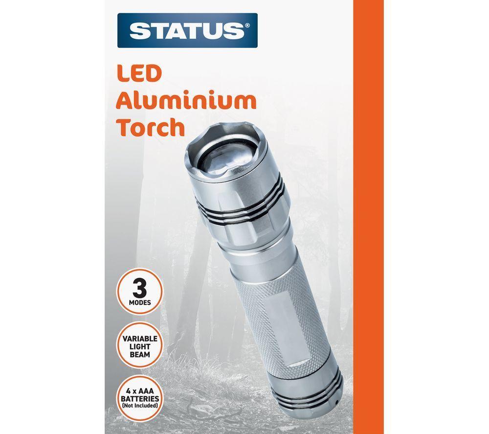 STATUS LED Aluminium Torch - Silver image number 6 of 6