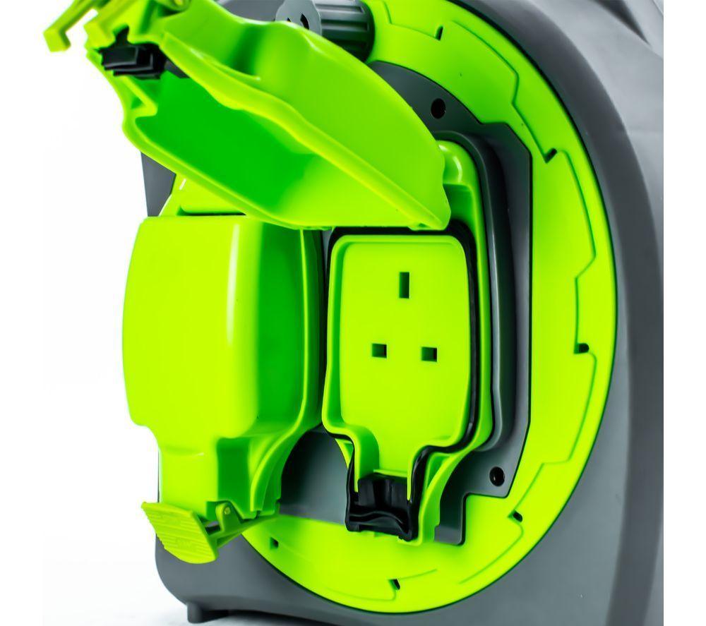 STATUS 2-Socket Extension Cable Reel - 20 m image number 3 of 7