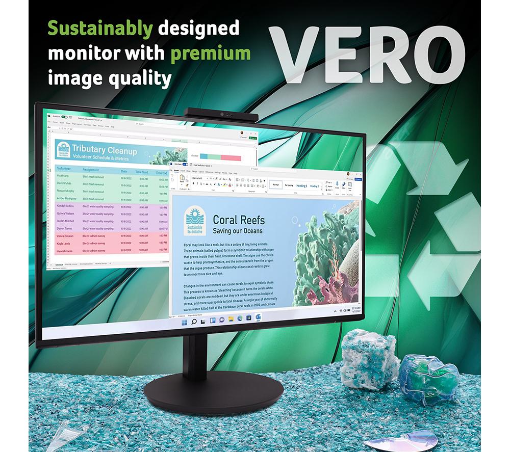 ACER Vero CB272D6bmiprcx Full HD 27&rdquo; IPS LCD Monitor with Webcam - Black image number 3 of 9