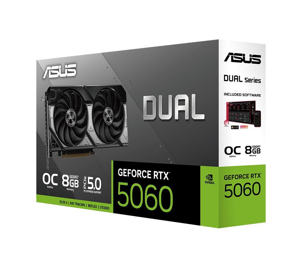 Buy ASUS GeForce RTX 5060 8 GB OC Dual Graphics Card | Currys