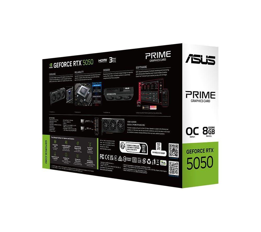 ASUS GeForce RTX 5050 8 GB Prime OC Edition Graphics Card - Black image number 18 of 19