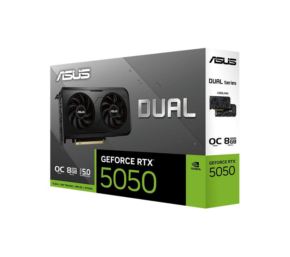 ASUS GeForce RTX 5050 8 GB Dual OC Edition Graphics Card - Black image number 3 of 20