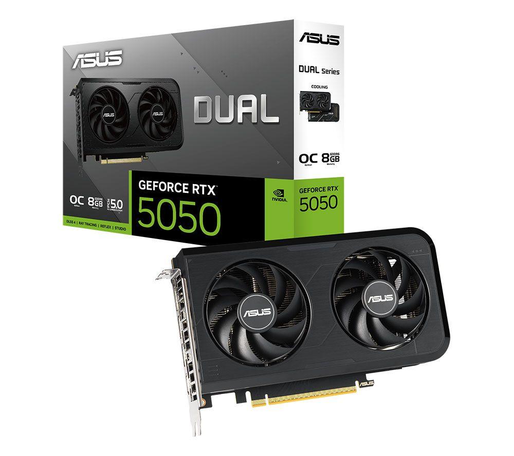 ASUS GeForce RTX 5050 8 GB Dual OC Edition Graphics Card - Black image number 5 of 20