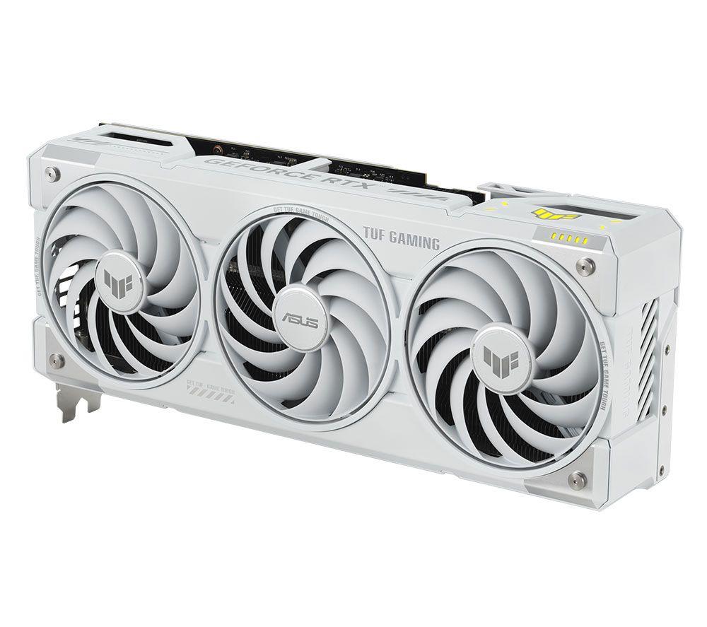 ASUS GeForce RTX 5070 Ti 16 GB TUF Gaming OC Graphics Card - White image number 2 of 12