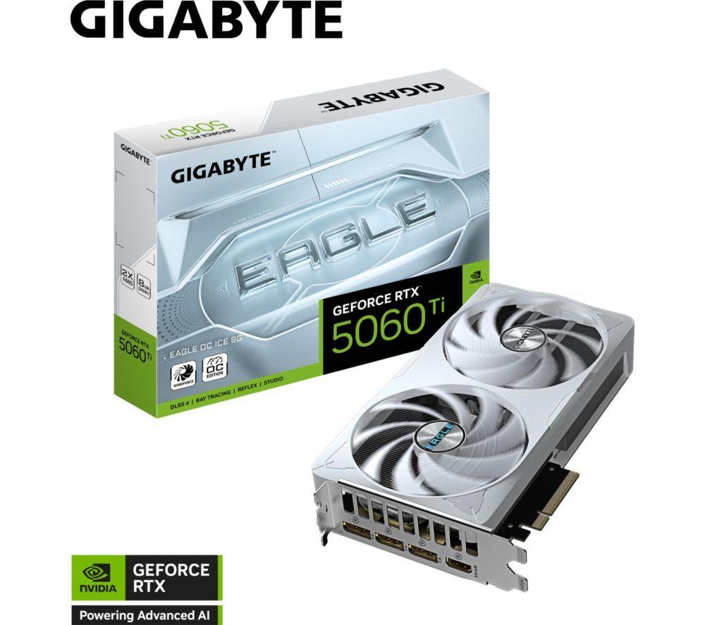 GIGABYTE GeForce RTX 5060 Ti 8 GB Eagle OC ICE Graphics Card image number 3 of 11