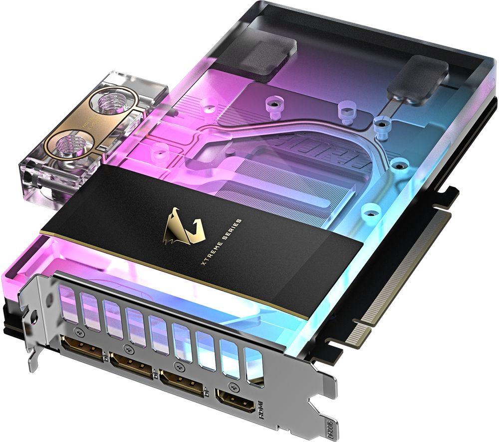 GIGABYTE GeForce RTX 5080 16 GB AORUS XTREME WATERFORCE Graphics Card image number 2 of 9